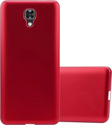Produktbild von Cadorabo Schutzhülle für LG X SCREEN Hülle in Rot Handyhülle TPU Silikon Etui Cover Case