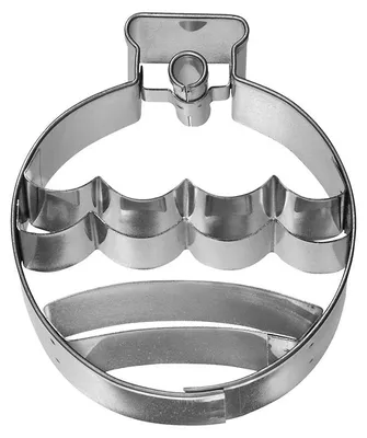Produktbild von BIRKMANN Ausstechform Christbaumkugel, 6,5 cm, Edelstahl, mit Innenprägung, 194137