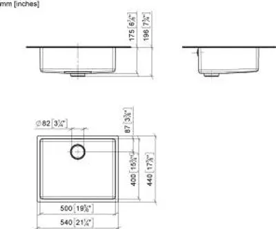 Produktbild von DORNBRACHT 38500004-86 Einzelbecken SERIENNEUTRAL 38500004