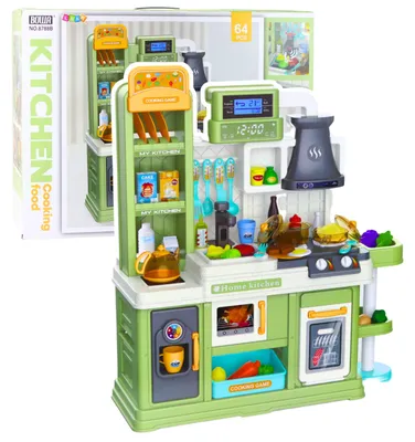 Produktbild von Kinderküche Wasserkreislauf Lebensmittel Farbwechsel Dampf Grün 64 Stück.
