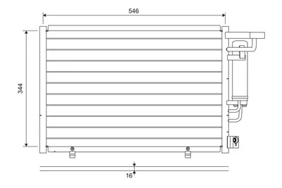 Produktbild von VALEO 822699 Kondensator Klimaanlage Klimakondensator für FORD Fiesta Mk6 Schrägheck (JA8, JR8) +Trockner