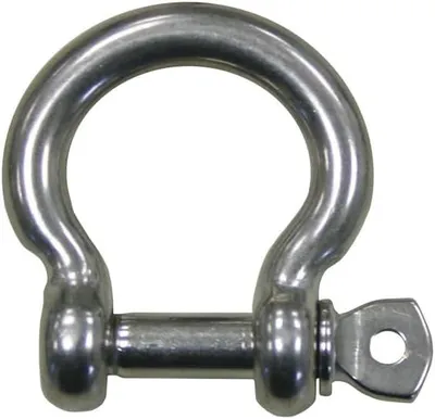 Produktbild von Drehschäkel in geschweifter Form aus Edelstahl V4A, Ø 12 mm, 1 Stück