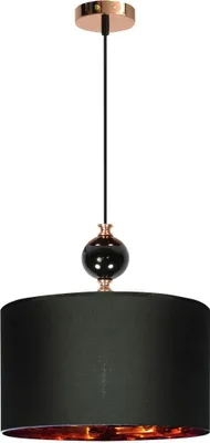 Obrázek produktu pro Moderní závěsné osvětlení MELBA, 1xE27, 60W, černé / měděné
