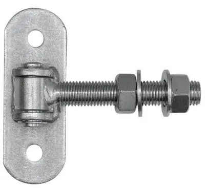 Obrázek produktu pro LogistSystem Nastavitelný závěs na vrata, pozinkovaný, M20, deska 140 x 50 mm, 1 ks, svařitelný, 61.068.20