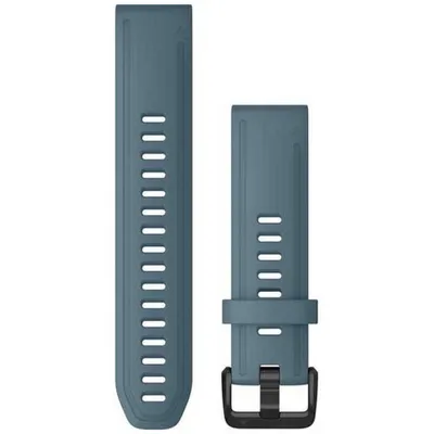 Produktbild von Garmin Ersatzarmband QuickFit20 Silikon Blau/Schiefergrau