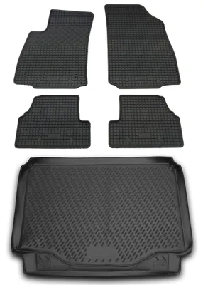 Produktbild von Gummi Kofferraumwanne + Fußmatten Set für Opel Mokka, Bj. 2012-