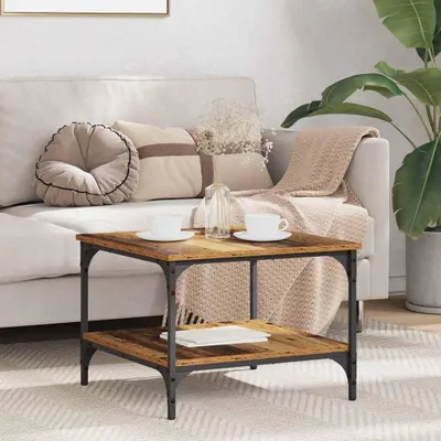 Produktbild von vidaXL Couchtisch Altholz 55 x 55 x 40 cm Holzwerkstoff