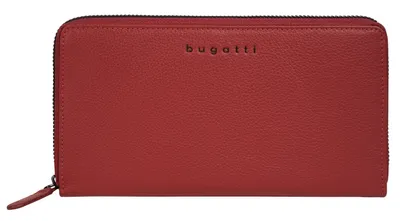 Zdjęcie produktu dla bugatti portfel Mira damski długi zamek błyskawiczny czerwony czerwony