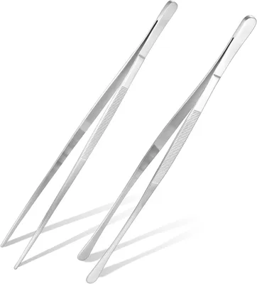Obrázok produktu pre Kuchynské kliešte 30,5 cm, 2 kusy, nerezová oceľ, na grilovanie a servírovanie