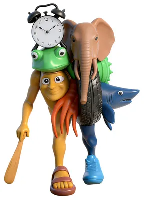 3D-Bausatz Monsterfigur, DIY-Modell, kreatives Sammlerobjekt