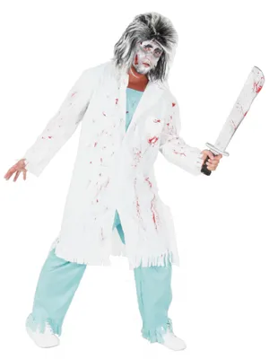 Produktbild von Zombie Doktor Arzt Kostüm für Erwachsene Gr. M - XXXL, Größe:XXL