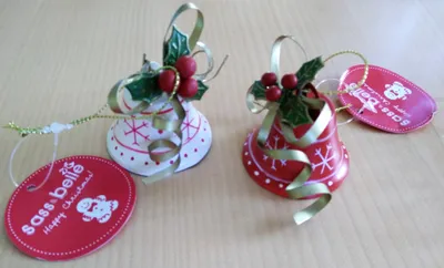 Produktbild von Sass & Belle Weihnachtsdekoration Baumschmuck Glöckchen im 2-er Set