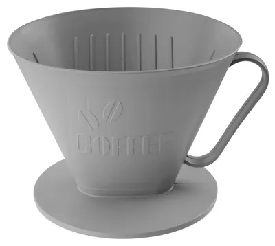Immagine prodotto di Fackelmann Filterbehälter für Kaffee Eco, Filterhalter, Filteraufsatz, Green PE, Grau, Größe 4, 33015