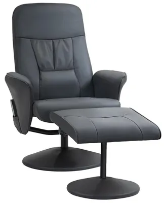 Produktbild von HOMCOM Relaxsessel mit Fußhocker, Elektrischer Massagesessel mit Liegefunktion