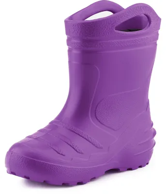 Produktbild von Ladeheid Kinder Mädchen Jungen federleichte Eva Thermo Gummistiefel gefüttert KL051 (Violett, 31)
