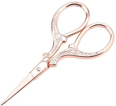 Immagine prodotto di Forbici artigianali antiche in acciaio inossidabile, lunghezza 9 cm, molto leggere
