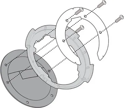 Productafbeelding van Givi bevestigingssysteem BF17 voor tanktassen (TANKLOCK)