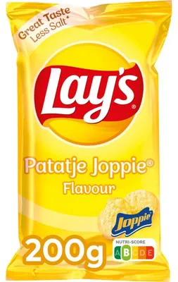 Produktbild von Lay's Patatje Joppie Chips 200g – Knusprige Kartoffelchips mit Joppie-Geschmack