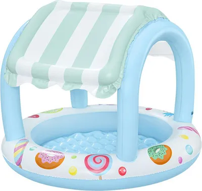 Produktbild von Bestway Aufblasbares Kinderbecken Eiskremstand-Ring 104x84 cm +2 Jahre Garten 52638
