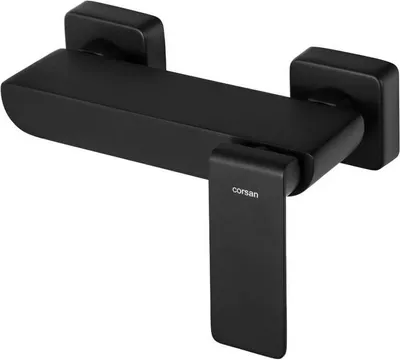 Productafbeelding van BADLAND douchearmatuur, kraan TRINO, douchebatterij voor badkamers, kleur zwart
