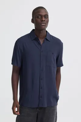 Produktbild von Blend He BHShirt Herren Kurzarmhemd Hemd Herrenhemd Hemdkragen 100% Viskose regular fit