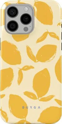 Zdjęcie produktu dla Burga, Etui MagSafe do iPhone 15 Pro Elegancki motyw Lemon Tart, Żółty