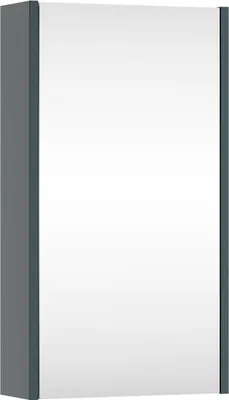 Produktbild von Planetmöbel Spiegelschrank Wega 40 cm Anthrazit Matt – Kompakter Badezimmerschrank mit Soft-Close-Funktion