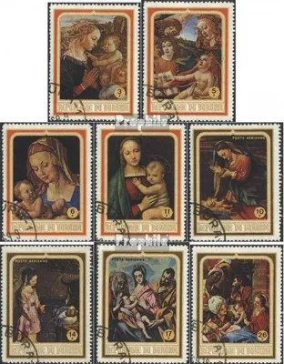 Produktbild von Briefmarken Burundi 1968 Mi 458A-465A (kompl.Ausg.) gestempelt Madonnengemälde