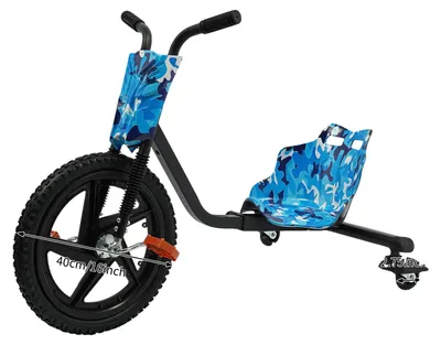 Obrázok produktu pre Trojkolesový bicykel, nastaviteľná dĺžka, protišmykové pedále, modrá farba