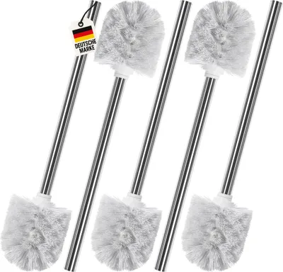 Produktbild von 5x Toilettenbürste, Set Weiß – WC Bürste Universal Ø 7,8 cm