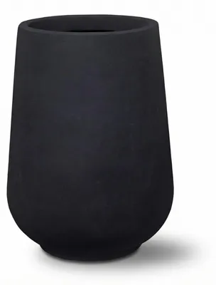 Produktbild von Provencelia Keramik Pflanzkübel Monolith Schwarz, Ø40 x H53 cm, frostbeständig, handgefertigt, glasiert, Outdoor, Garten, Terrasse, winterfest