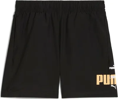 Zdjęcie produktu dla Szorty Puma Ess Logo Lab Summer, czarne, dla chłopców w wieku 7–8 lat