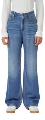 Obrázok produktu pre s.Oliver 2173359.55Z1.38_32, Žena, Dospelý, Modrá, 38/32, Rovné nohavice (Straight leg), Gombík, Zips