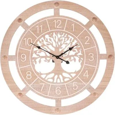 Obrázok produktu pre Autronic Hodiny nástěnné - pr. 60 cm MDF strom života ve středu (HW4004)