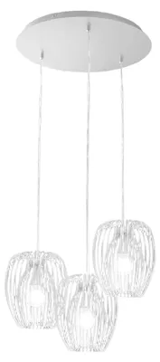 Immagine prodotto di Camp Lampada a Sospensione in Metallo Colore Bianco Ø500mm, Design Moderno e Struttura Elegante per Illuminazione Interni Classe 1 IP20