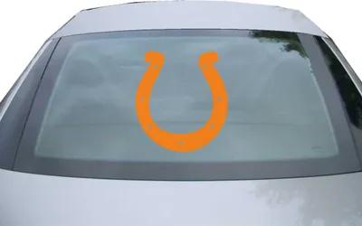 Produktbild von Indigos UG - Aufkleber Heckscheibe & Motorklappe DE2495 - orange - 600x549 mm - Hufeisen - Auto Scheiben Fenster Heckklappe Tuning Racing JDM - Die cut