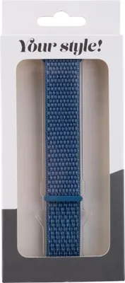 Produktbild von Peter Jäckel 18053, Uhrenarmband, Apple Watch 40mm (Series 4/ 5)/ 38mm (Series 1/ 2/ 3), Nylon, Blau