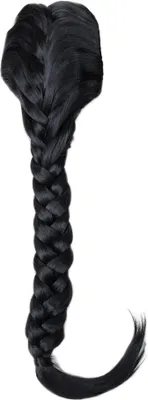 Produktbild von WIG ME UP Haarteil Zopf geflochten lang Schwarz NC006-1B