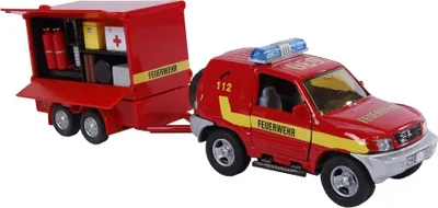 Obrázek produktu pro Hasičský supervůz s přívěsem pro malé hrdiny - 13cm model