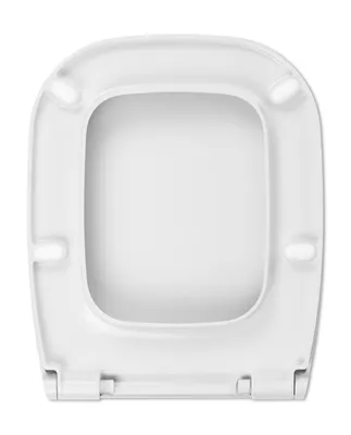 Produktbild von Toilettensitz kompatibel mit Duravit D-Code, WC Sitz aus antibakteriellem Duroplast, Toilettendeckel mit Absenkautomatik Soft Close