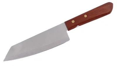Produktbild von 054 Kiwi Kochmesser Thailand Küchen Messer Holzgriff 28 cm, 4,5 cm breit, Fleisch Gemüse Messer rostfrei, AAF Nommel ®