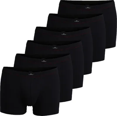 Produktbild von Götzburg Boxershorts Herren 6er Pack Unterhosen, Männer Unterwäsche aus hochwertiger Baumwolle Größe: 5