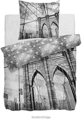Produktbild von Heckett & Lane Renforcé Bettwäsche 135x200 + 80x80 cm Brooklyn Bridge