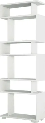 Immagine prodotto di Dmora Libreria Doralice 19.5x60x165h cm Bianco, 5 Ripiani Portata Ripiani 10