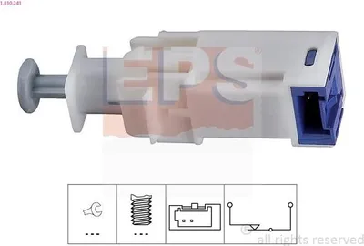 Produktbild von EPS Kupplungsschalter (GRA) 1.810.241 für FIAT PUNTO (199) mechanisch