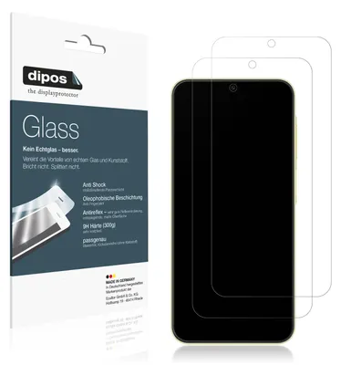 Produktbild von 2x Schutzfolie für SAMSUNG Galaxy A25 5G matt - Anti-Shock 9H Folie dipos Glass Kunststoffglas