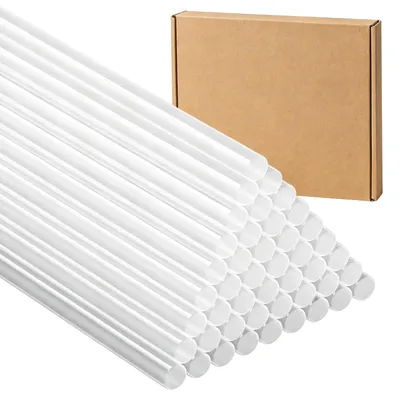 Imagen del producto de Varillas para pistola de pegamento caliente, transparentes, de 11 mm x 200 mm, 200 unidades, para proyectos de bricolaje y uso en oficinas