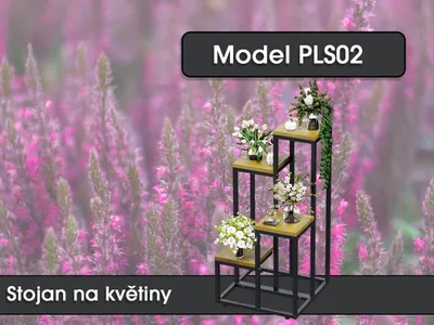 Obrázek produktu pro Stojan na květiny PLS02, 71 x 30 x 30 cm