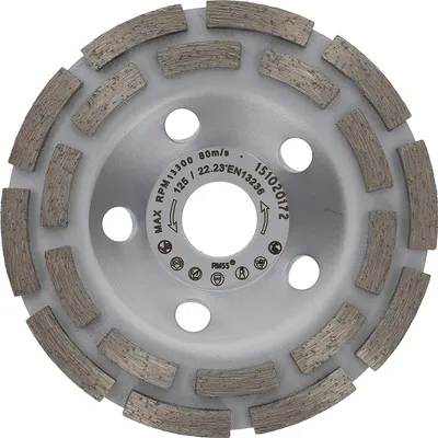 Produktbild von PRODIAMANT Diamant-Schleiftopf 125 x 22,23 mm - Beton, universal
