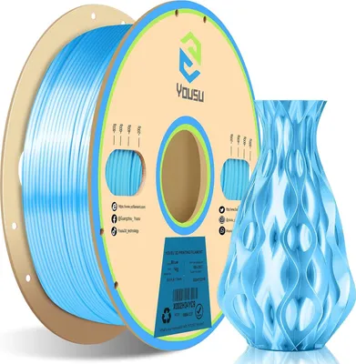 Obrázek produktu pro YOUSU PLA filament Silk pro 3D tiskárnu 1,75 mm Rozměrová přesnost +/- 0,03 mm Cívka s materiálem pro 3D tisk Dobrá přilnavost pro většinu FDM 3D tiskáren 1 kg
